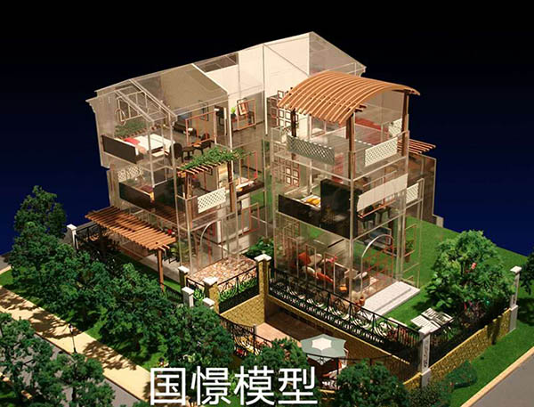 革吉县建筑模型