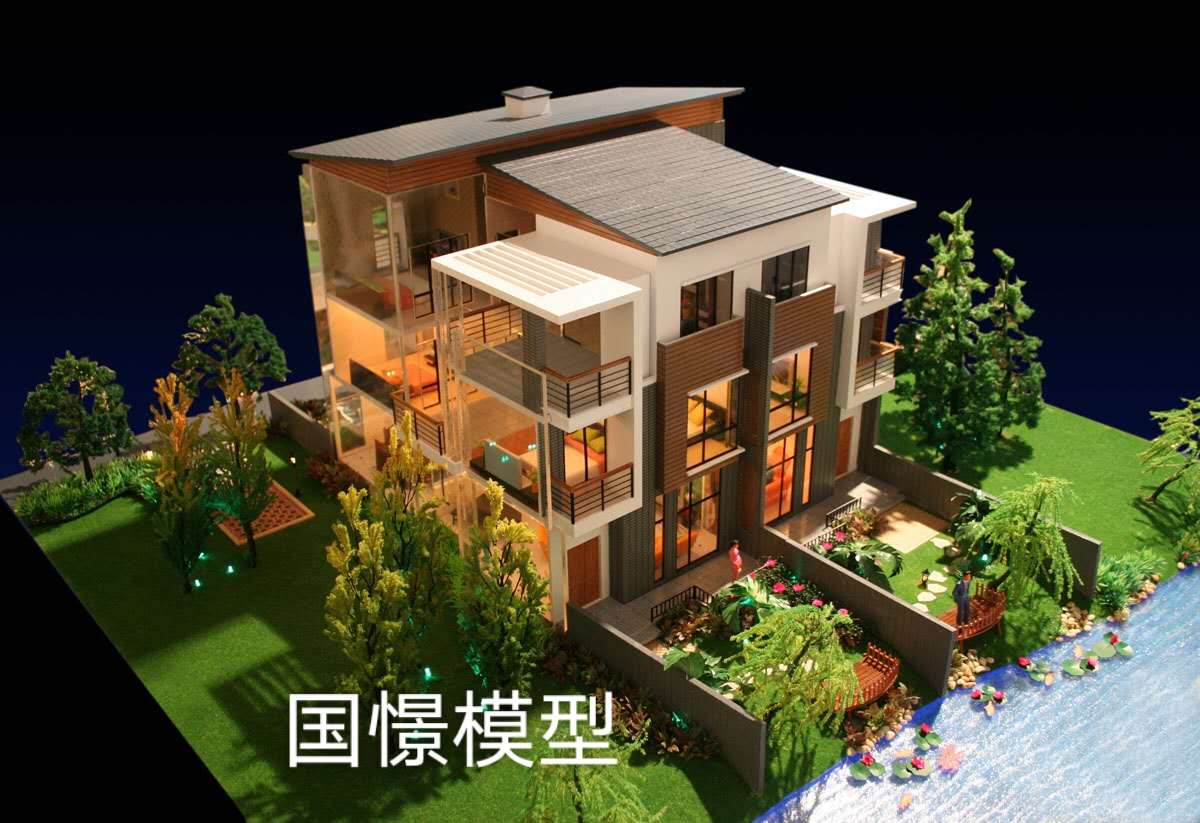 革吉县建筑模型